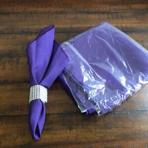 Purple Napkins 12 NIP